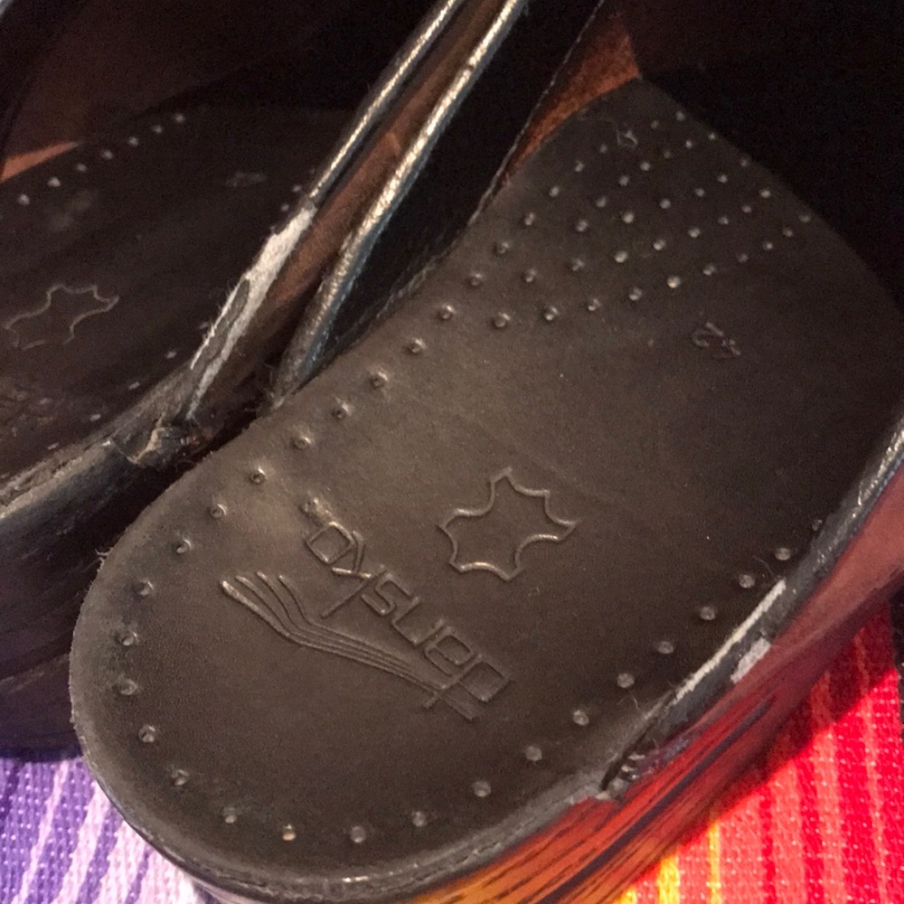 Dansko Brown Leather Open Back Clog Mule - image 7